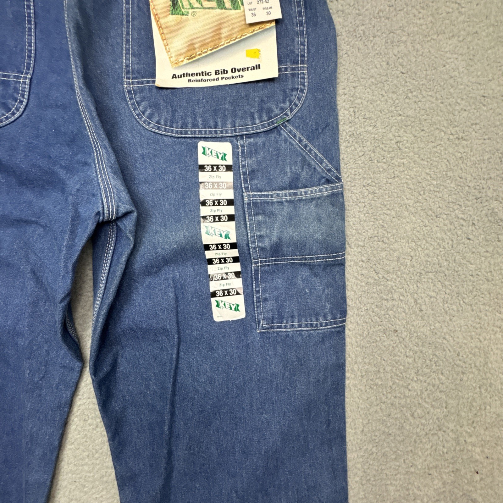 Key ~ Men’s ~ 272.42 ~ Hi-Back Bib Overalls ~ Soft Denim