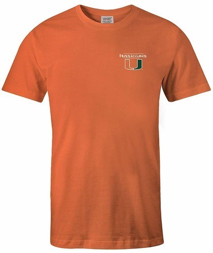 New Miami Hurricanes Canes U T-Shirt Official NCAA College Orange Men’s Size L