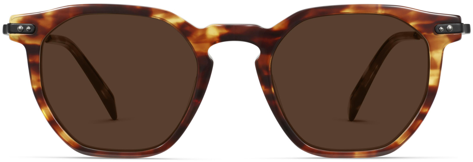 Warby Parker RUSTIN Sunglasses ROOT BEER BRUSHED INK Frame Medium 48-20-142 mm