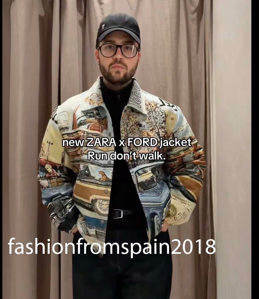 ZARA NEW MAN FORD © JACQUARD PUFFER JACKET S-XL 3918/432/050