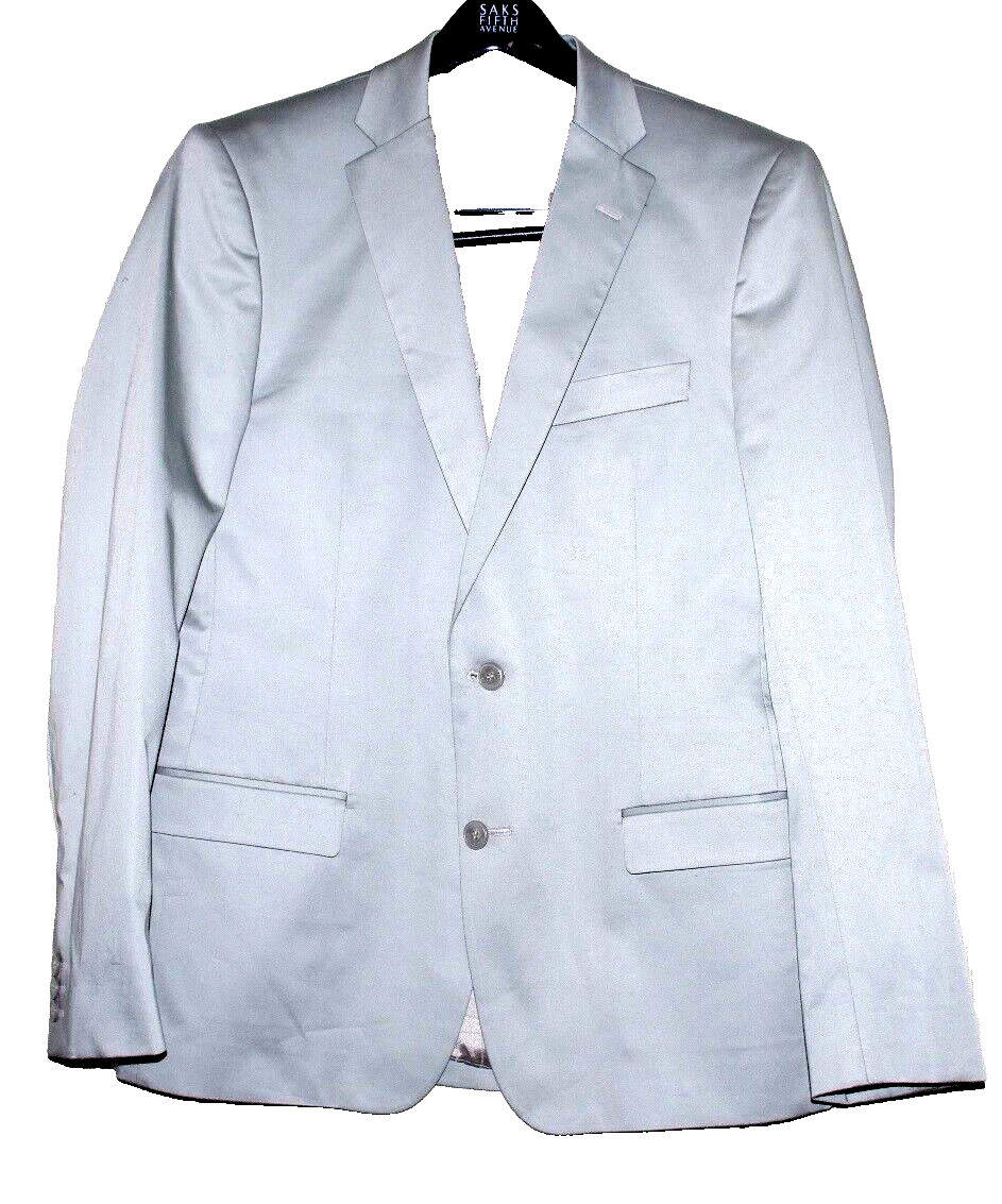 VERSACE COLLECTION Light Gray Wool Viscose 2 Button Vents Men Blazer Size:48