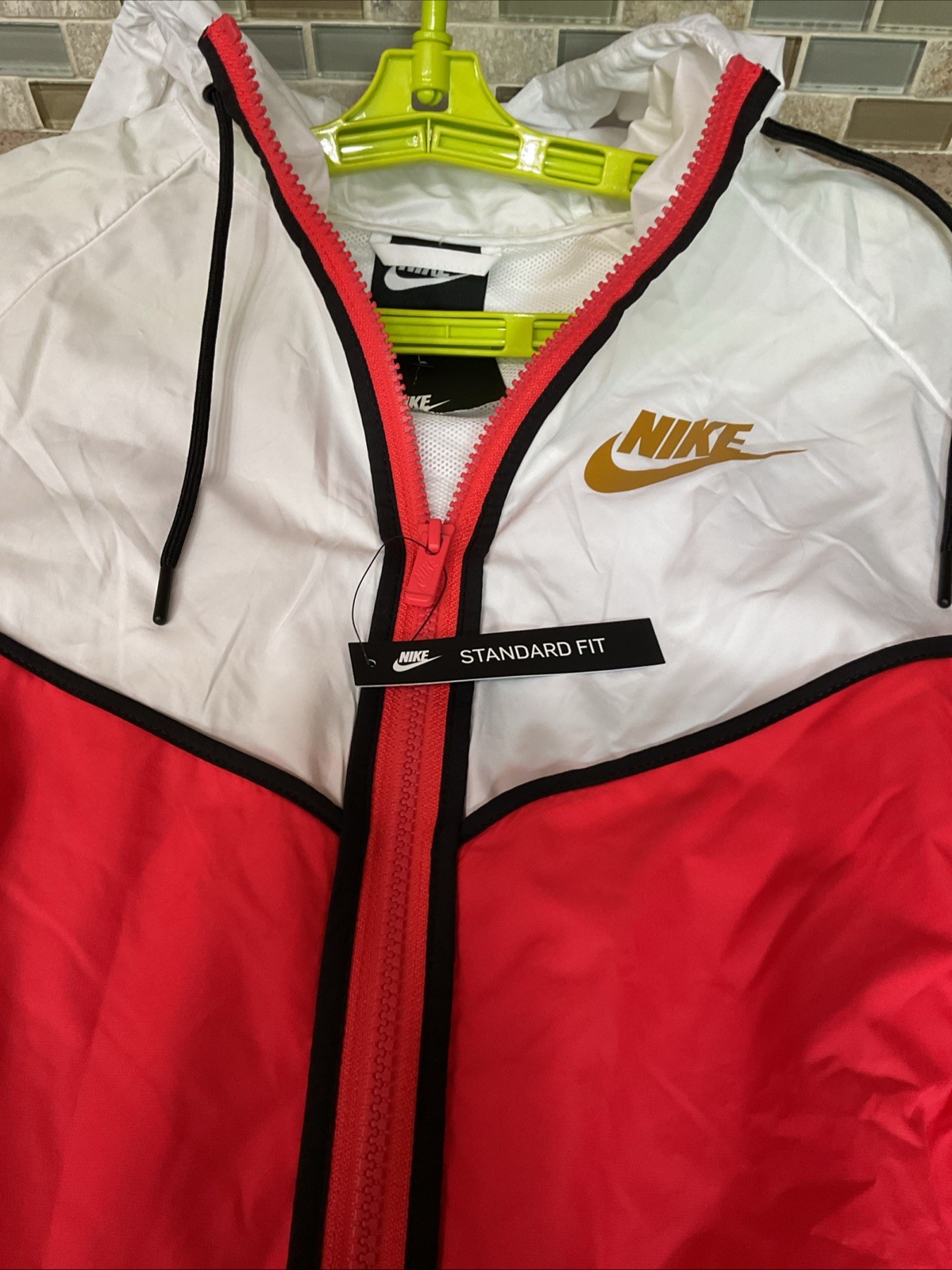 Womens Nike Jacket Windrunner Sz Small 883495-850 Windbreaker Full Zip 42×25”New