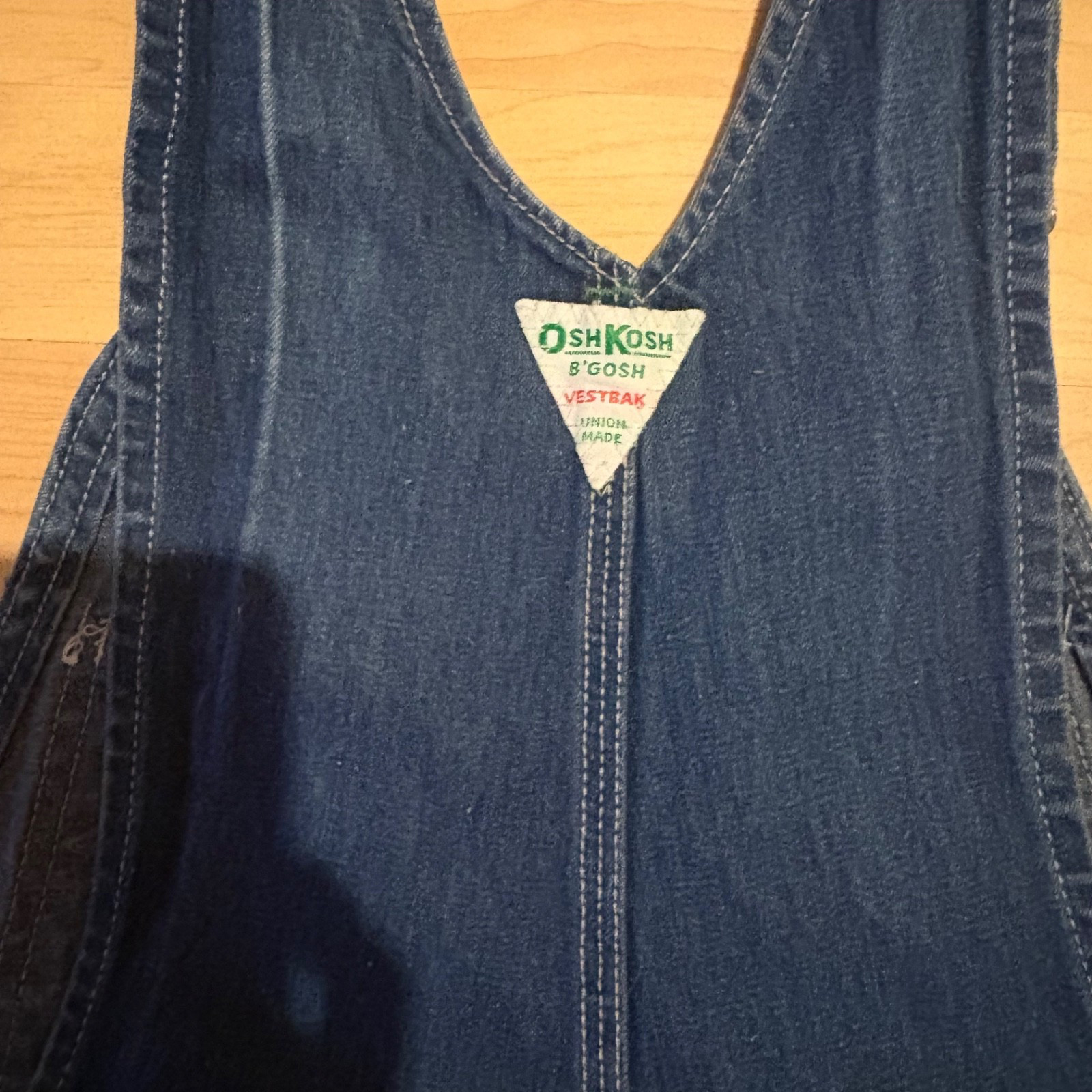 Vtg 70s OshKosh B’gosh Vestbak Denim Overalls USA Vestbak UNION MADE