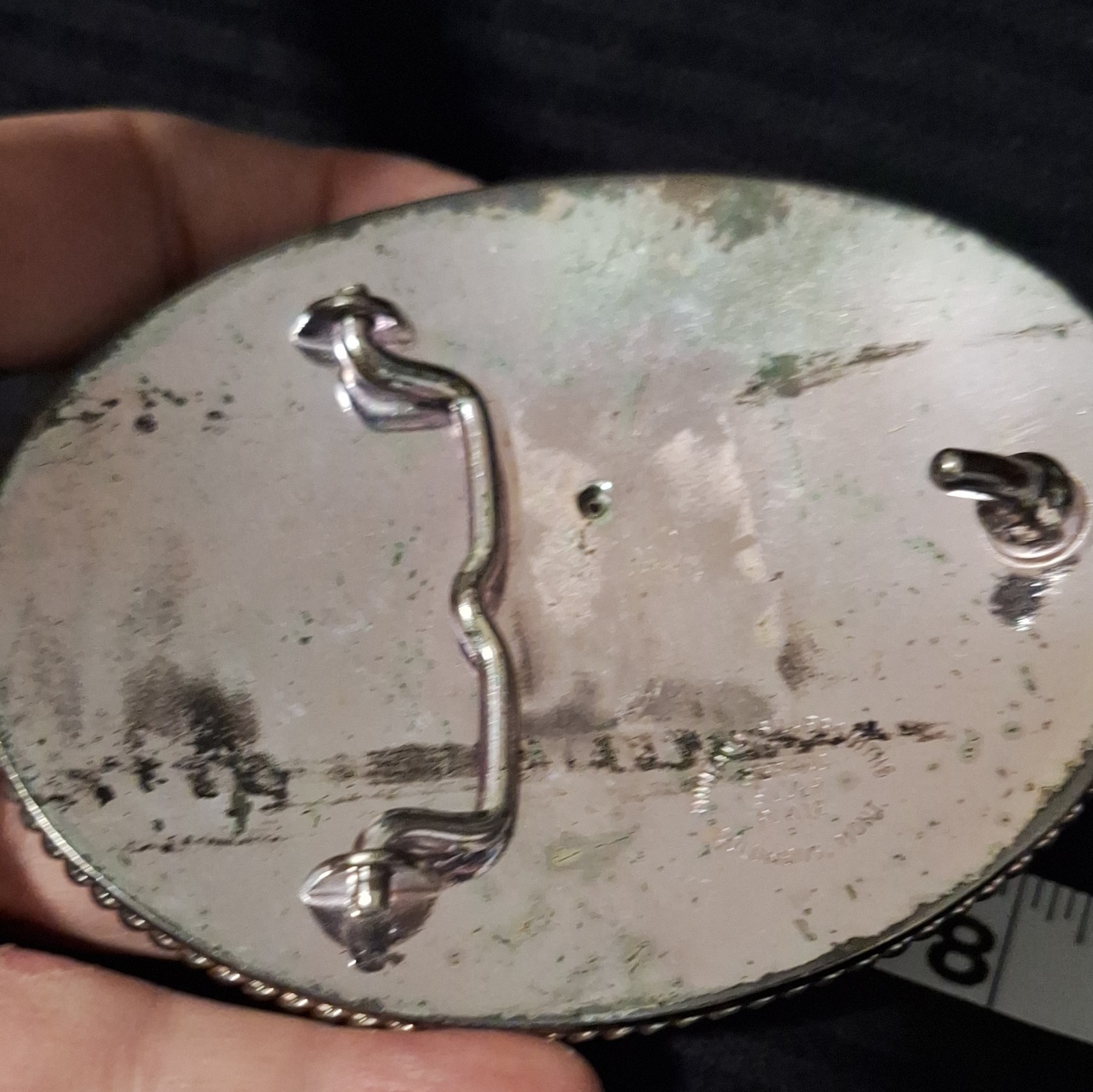 Montana Silversmiths Sterling Silver Plated Oval Eagle Belt Buckle