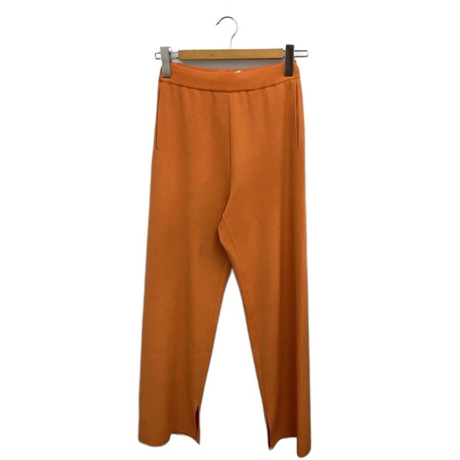 AURALEE Orange Wool Solid Womens Pants Size 0 Model A23SP02HS Auth