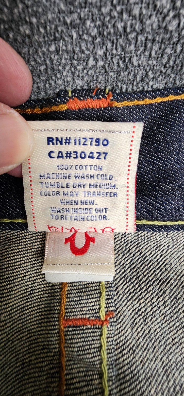 True Religion Joey Jeans Mens 38×35 Made in USA Dragon Embroidered Flare Raw Y2K