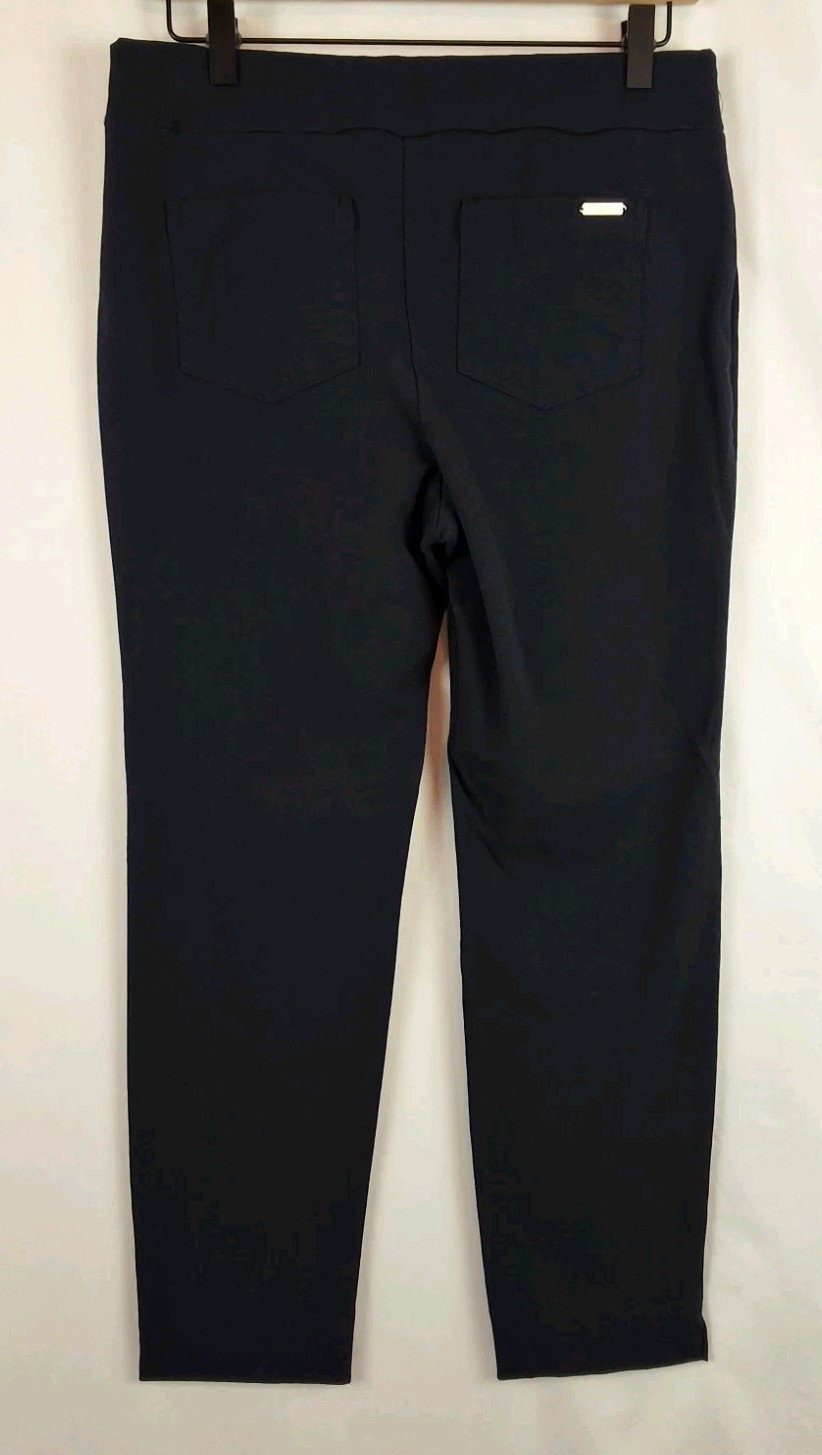 Spartina 449 Womens Pull On Pants Navy Blue Stretch Rayon Nylon Spandex Sz-XL