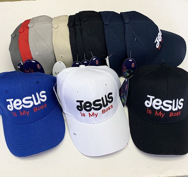Jesus Hats Unisex Adjustable One Size Fits All “Jesus Is My Boss”