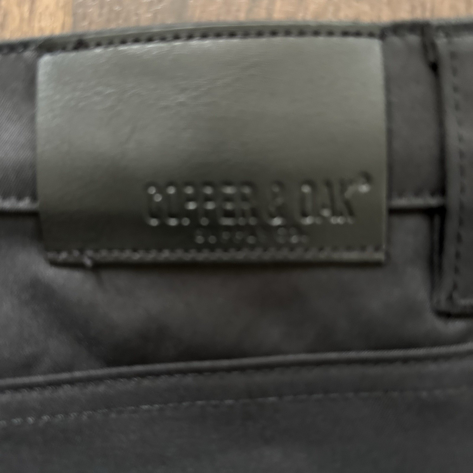 Copper & Oak NWT Men’s 38×30 5 Pocket Polyester Pants Black K5S842 NWT $75