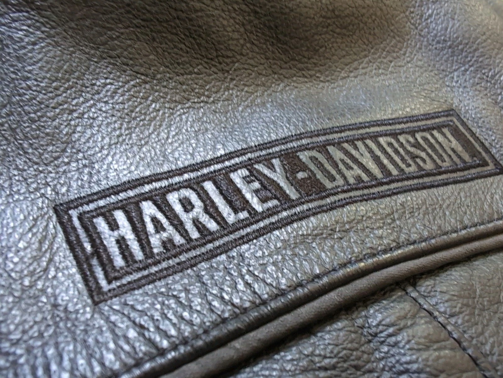 Harley Davidson 2XL Men’s FOSTER Black Leather Motorcycle Vest **READ