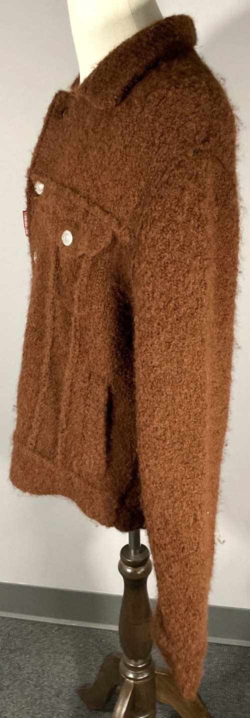 Dsquared2 Knit Worker Men’s Size L Brown Jacket NWOT