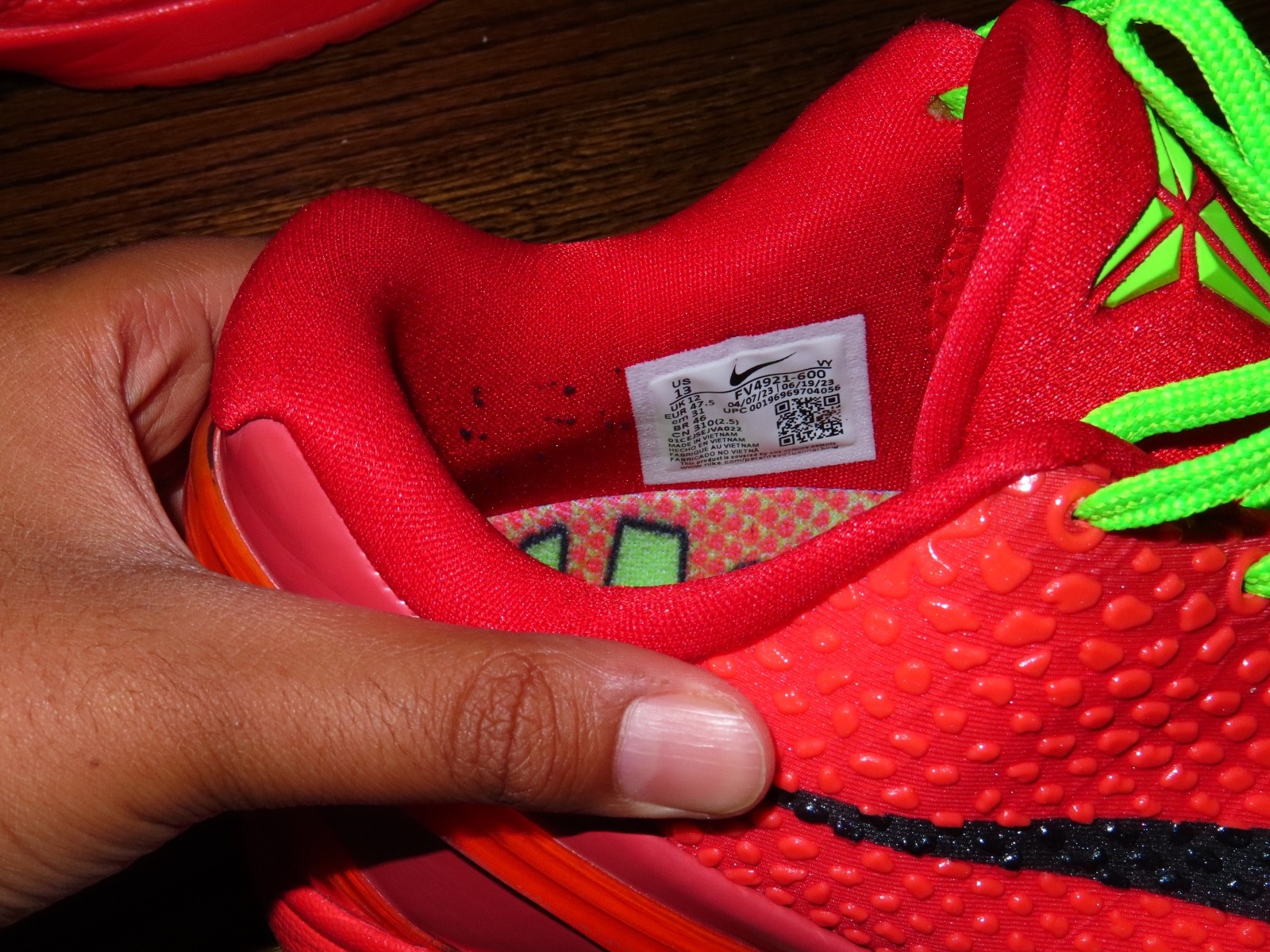 Nike Kobe Grinch Protos : Size 13 : Red Colorway : Excellent Condition 🔥🔥