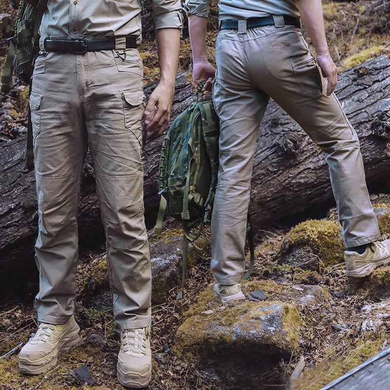 US Men Tactical Cargo Pants Soldier Straight-fit Work Combat Trousers Outdoor