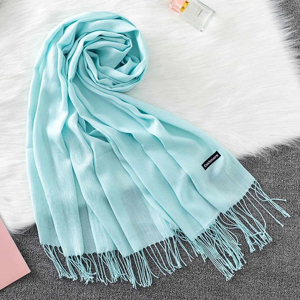 Men Women Winter Warm 100% CASHMERE Scarf Solid Plaid Wool SCOTLAND High quality