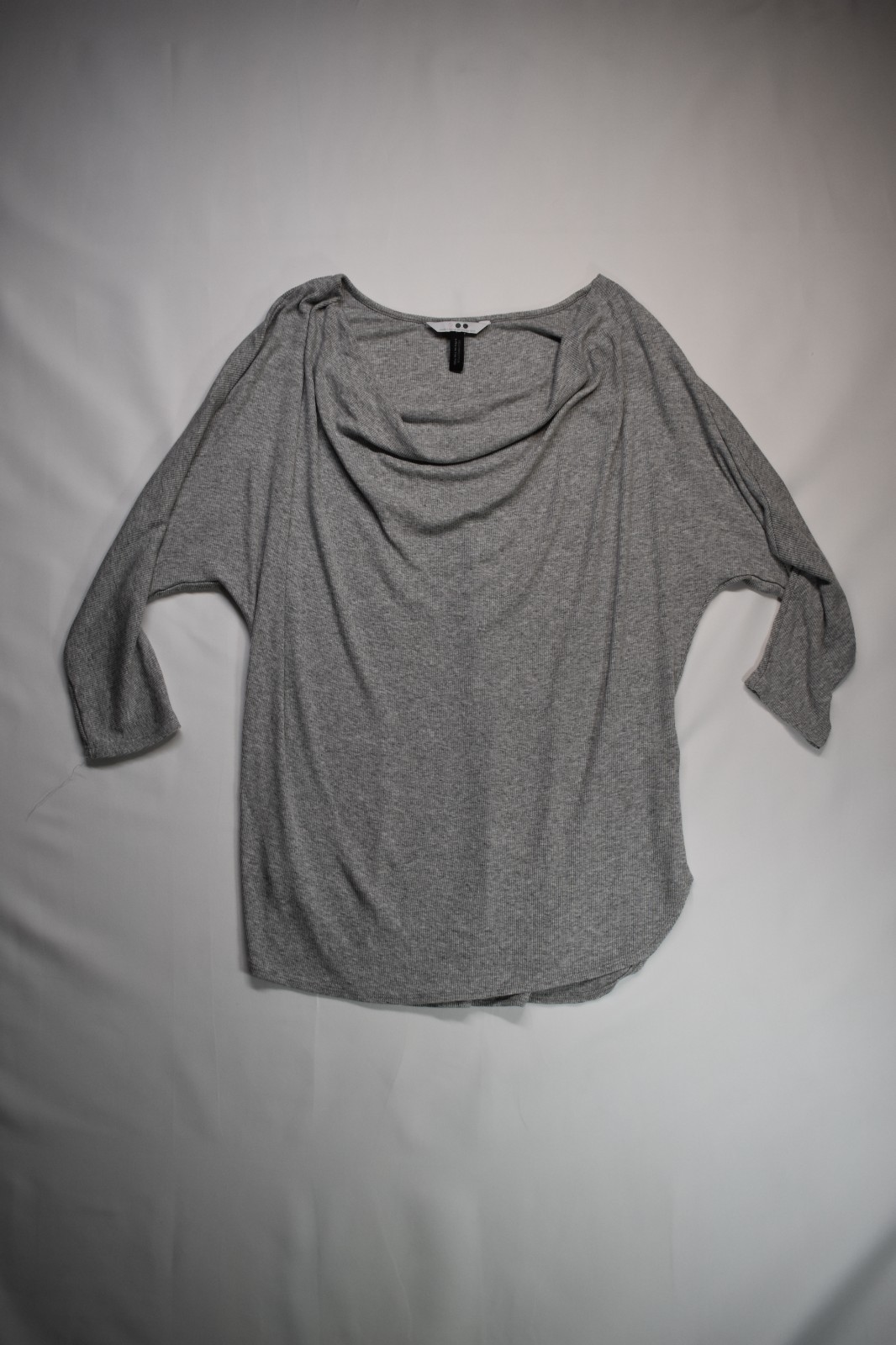 A Pea In The Pod Maternity Quarter Sleeve Ribbed Gray Shirt – Womens Size S