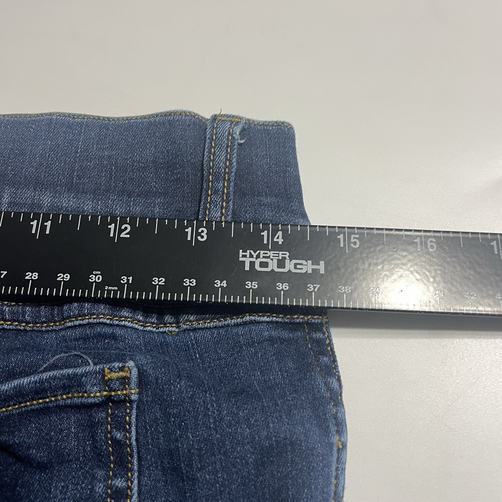 Spanx Ankle Length Skinny Jeans Midnight Shade Blue 20342T Sz M Fits 28×30