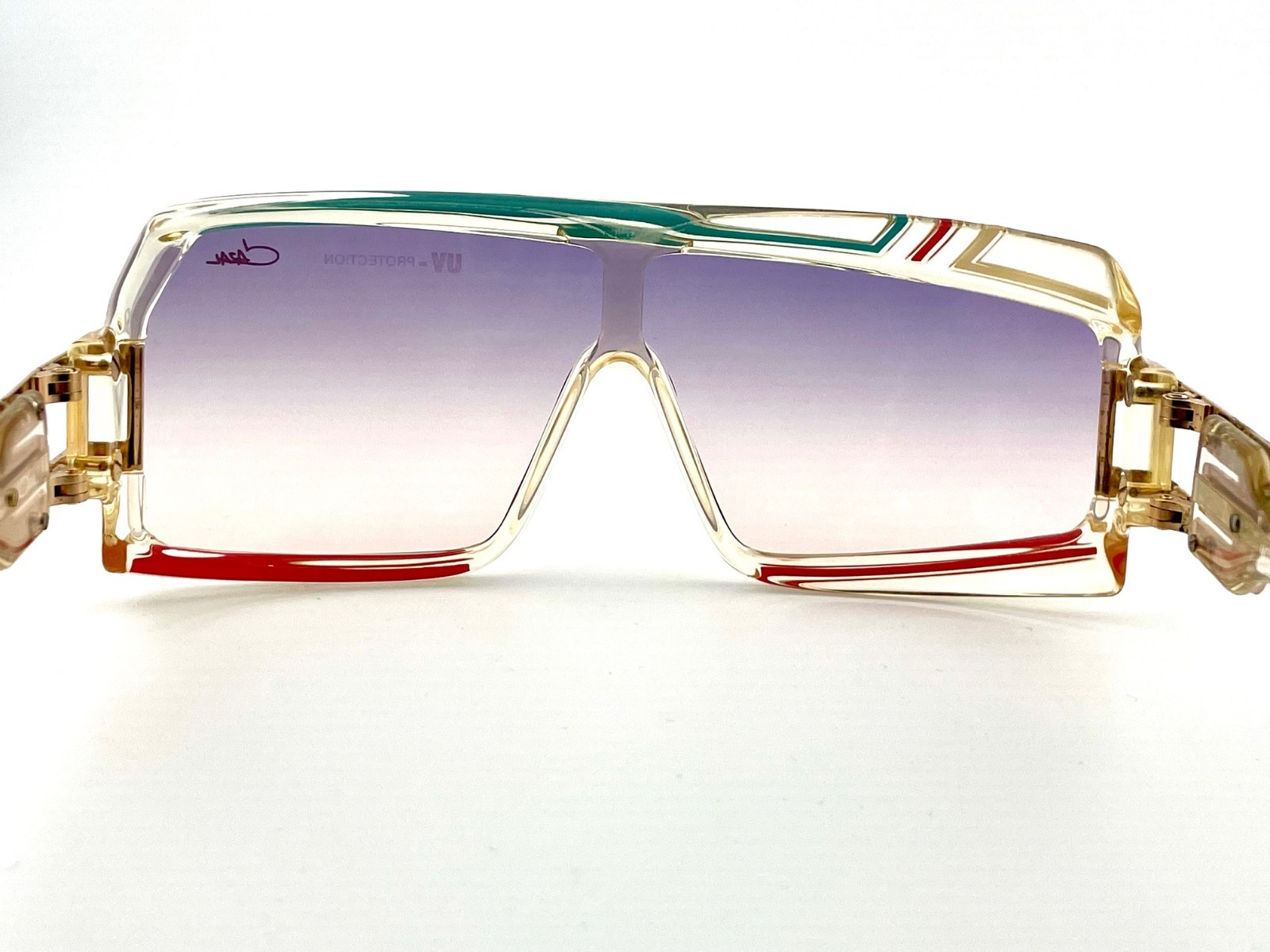vintage CAZAL 858 col 253 clear sunglasses W.Germany 1980s MC Hammer Hip Hop Boy