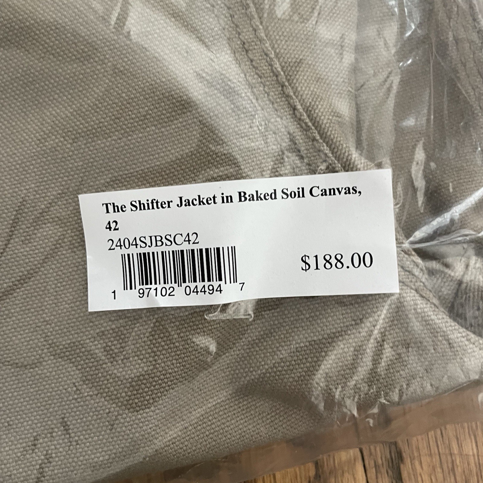 TAYLOR STITCH The Shifter Jacket Baked Soil Canvas Tan Khaki Mens 42 LARGE $188