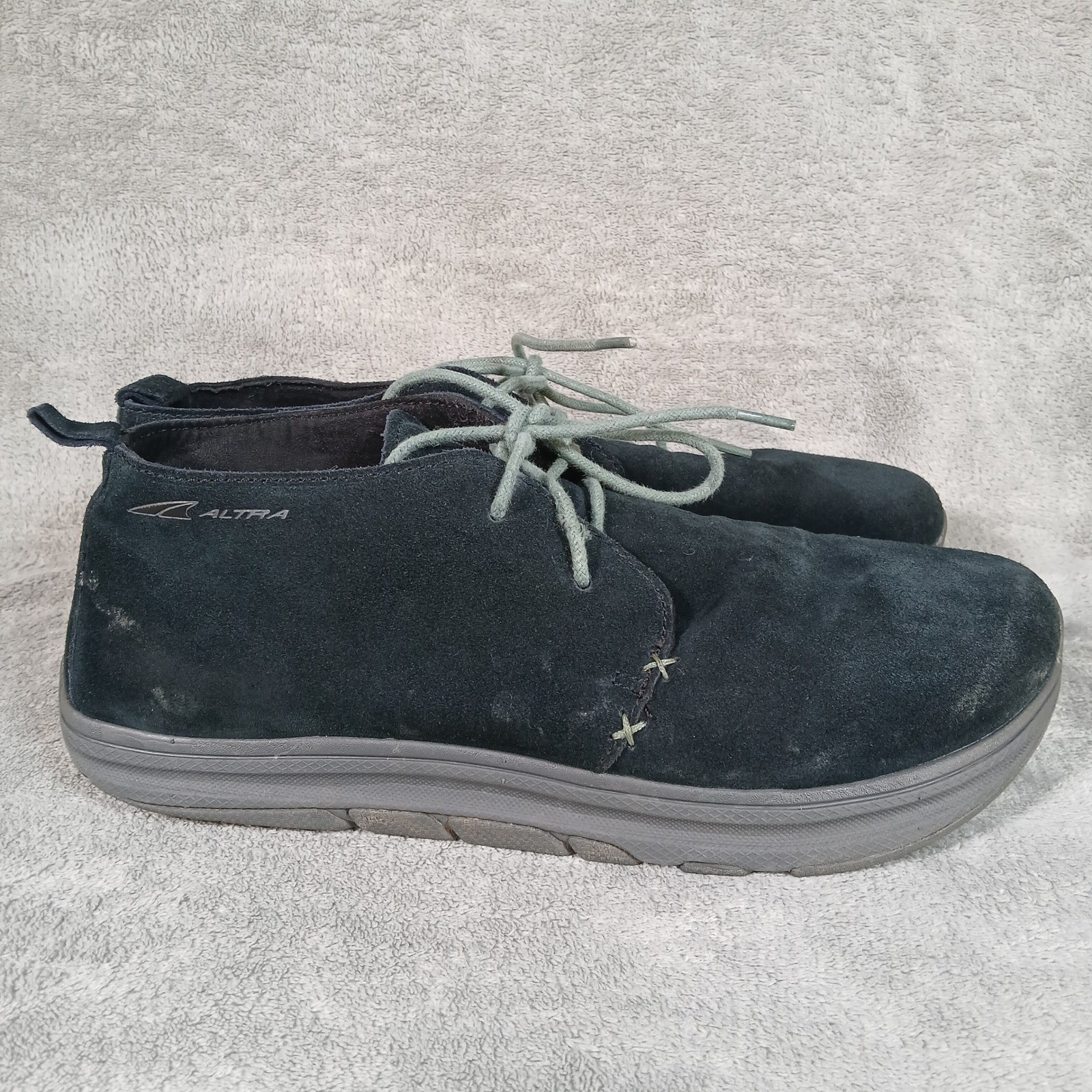 Altra Desert Boot Chukka Men 11.5 Black Wide Toe Box Suede Casual
