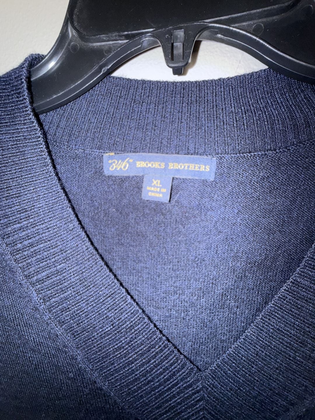 Brooks Brothers 346 100% Merino Wool V-Neck Sweater