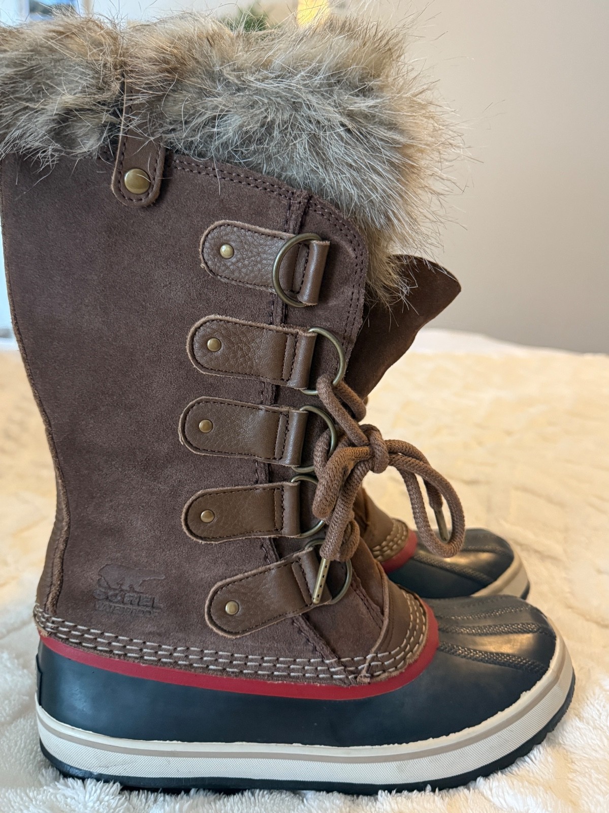 Sorel Joan of Arctic Boots for Women, Size 8-Brown