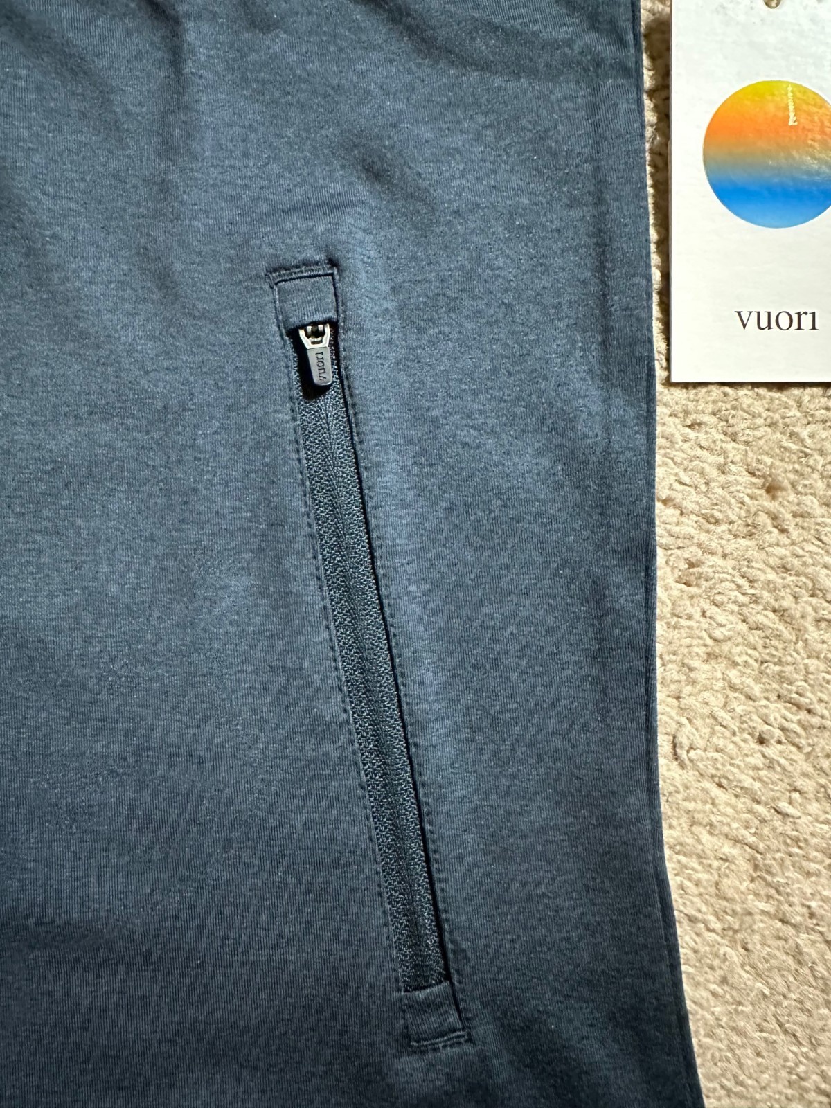 Vuori Men’s Sunday Element Vest INK HEATHER Blue sz Small NEW