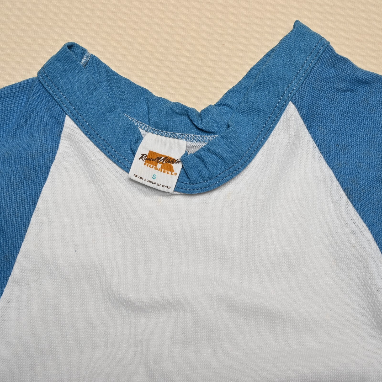 BUNDLE – VINTAGE Russell Athletic NOS 70s Blank Baseball Tees Size S | 3-Pack