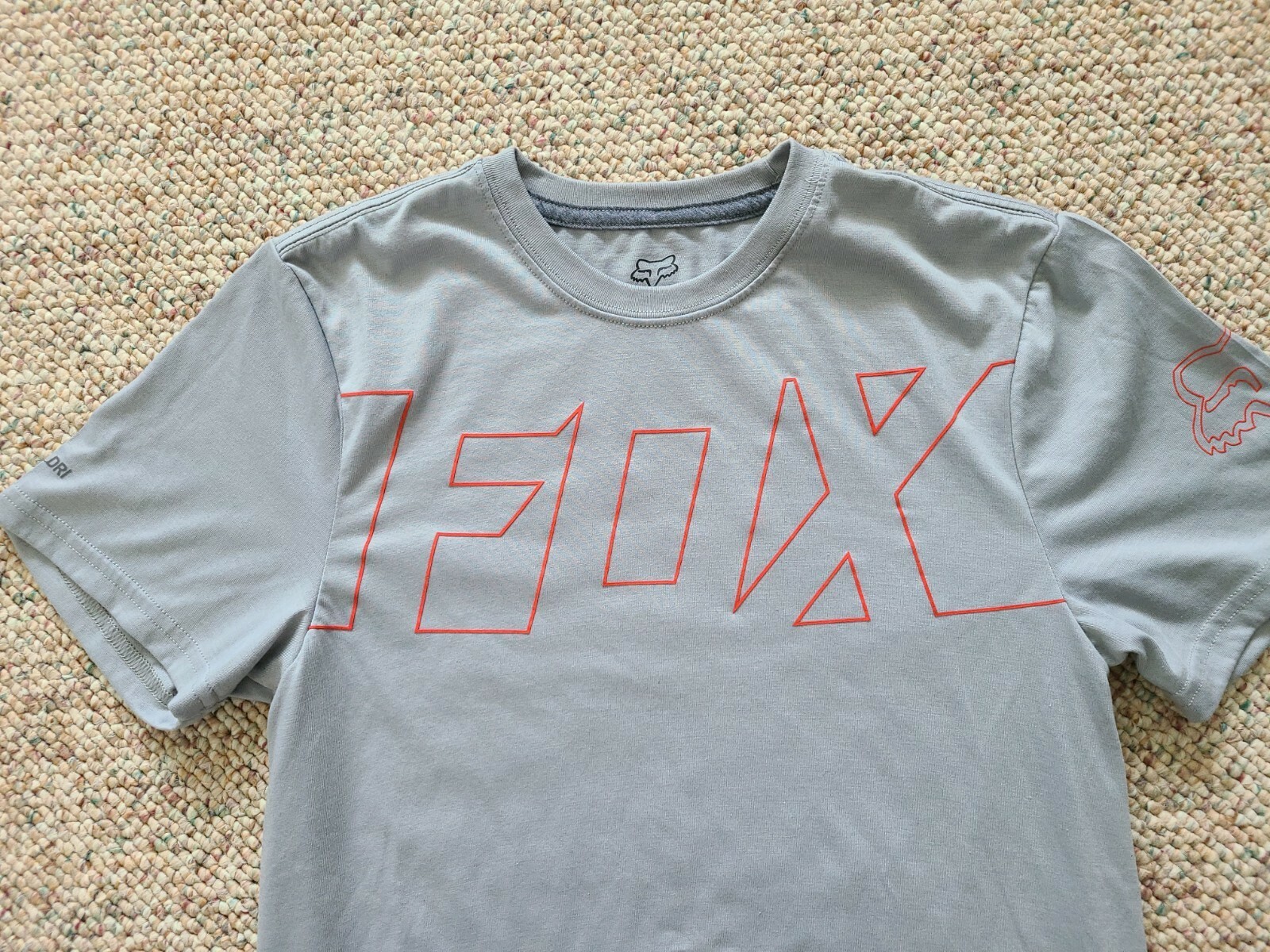 EUC Fox Tech TruDri Men’s Short Sleeve T Shirt Color Gray Size Small S
