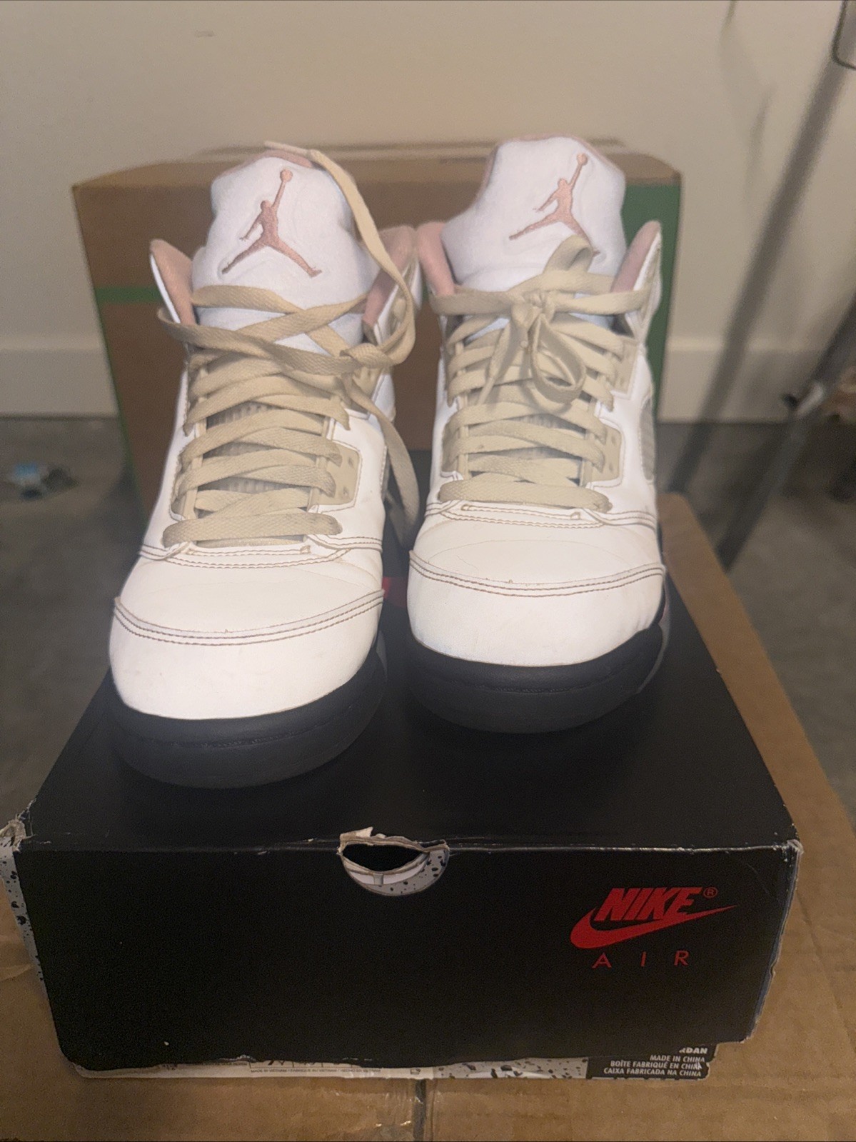 Air Jordan 5 Soft Pink 5s Size 7y 100% Authentic Ready To Ship