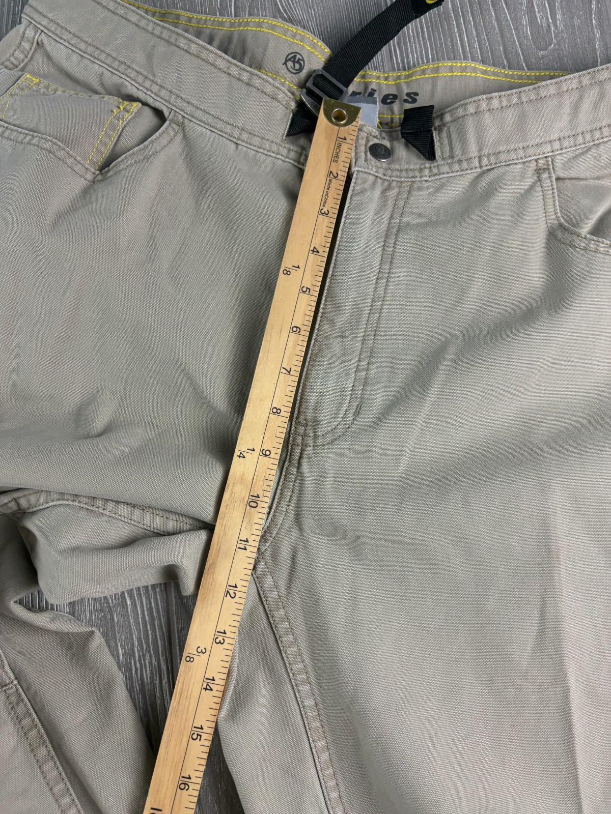 The North Face Men’s 38 Khaki Tan Outdoor Hiking Belted Inseam 32 Pants Y2K
