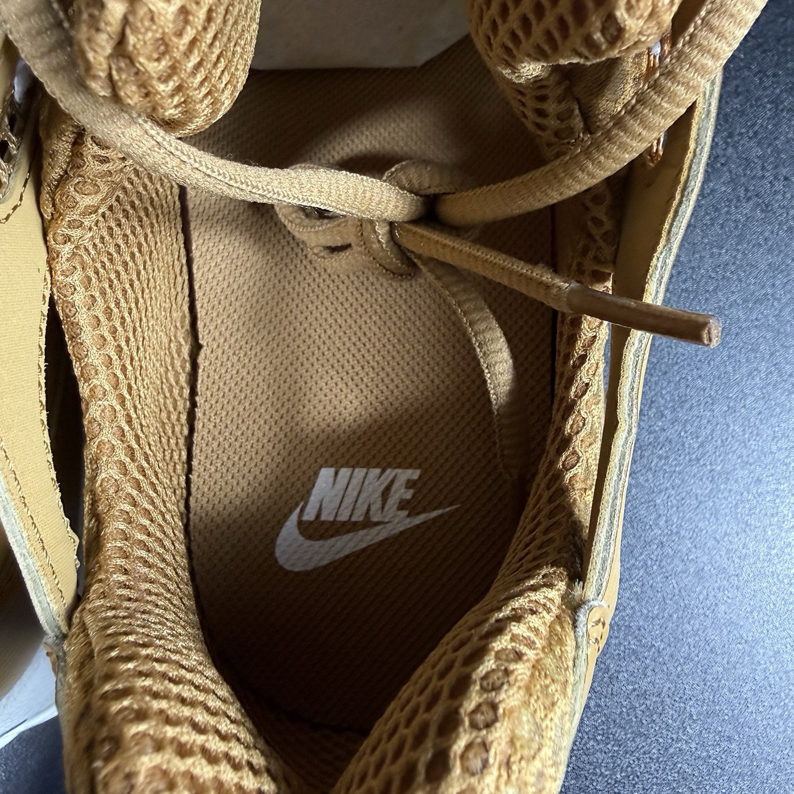 Nike Air Zoom Spiridon Cage 2 Men’s Size 11 Wheat/White-Sail HQ3552-799 Sneakers