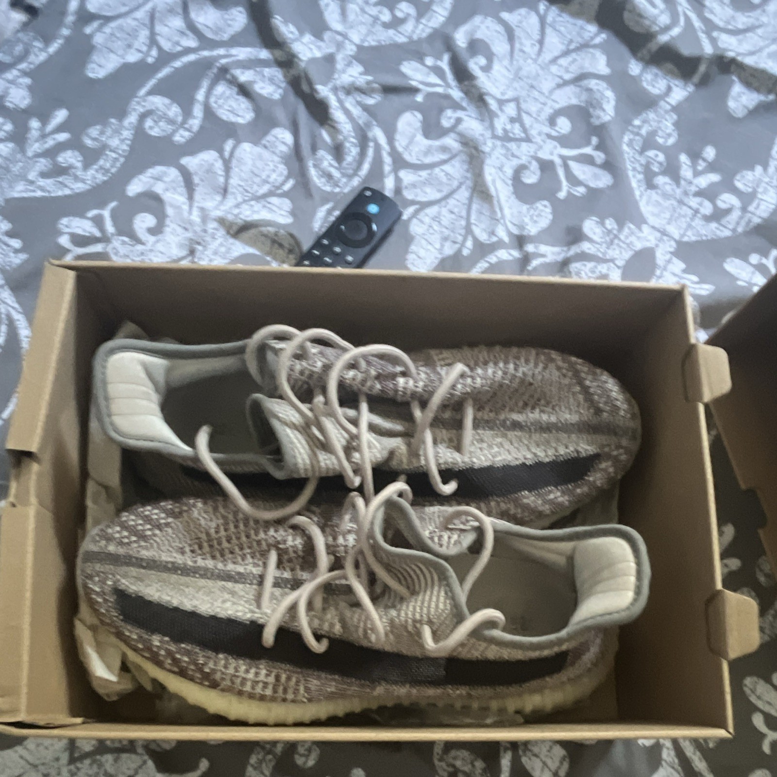 adidas Yeezy Boost 350 V2 Zyon FZ1267 Low Top Primeknit Gray/Black