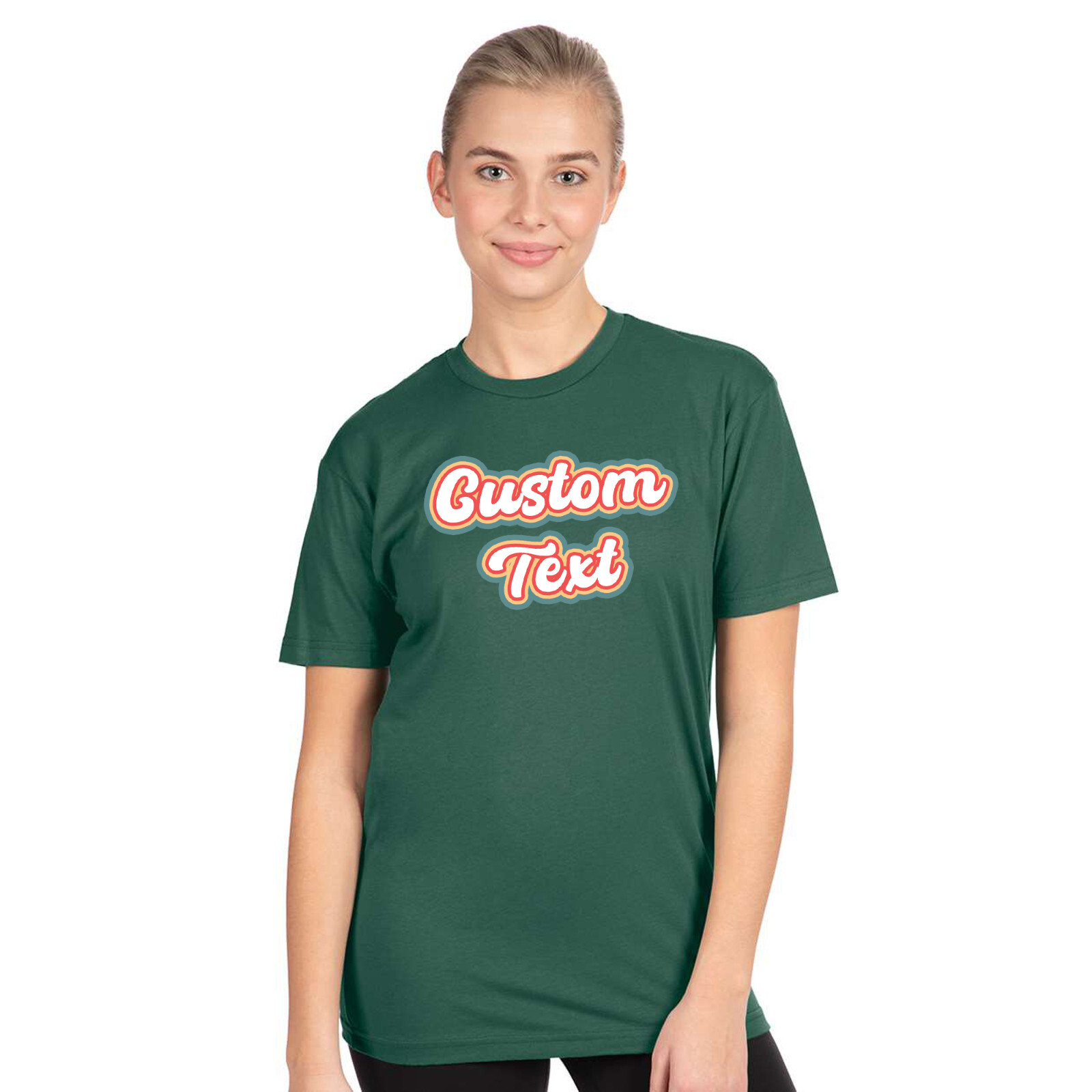 Next Level Custom Text and Color T-Shirt Custom Made Unisex Tee Choose YourStyle