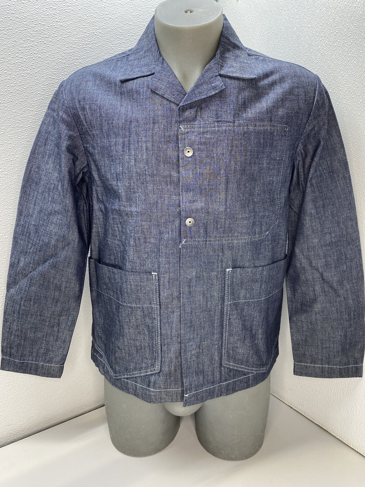 G-Star Mens Blazer Jacket Rinsed Blue Size M Marseille 3.0 Button Up Cotton
