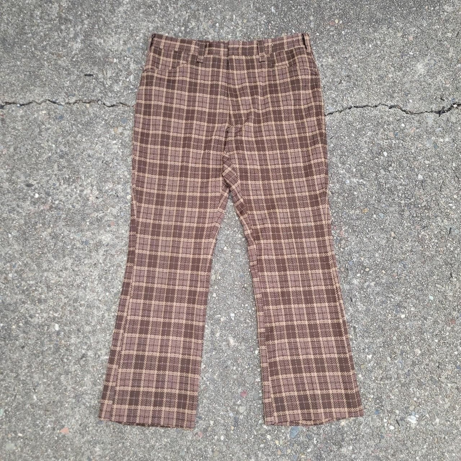 Haggar Men’s Tan and Brown Trousers