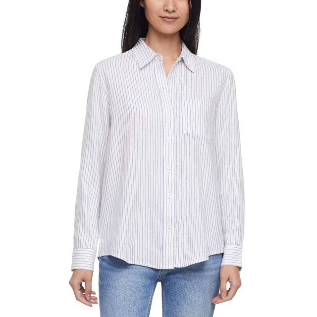 Gap Women’s Linen Blend Button-Down Shirt Size XXL Multi