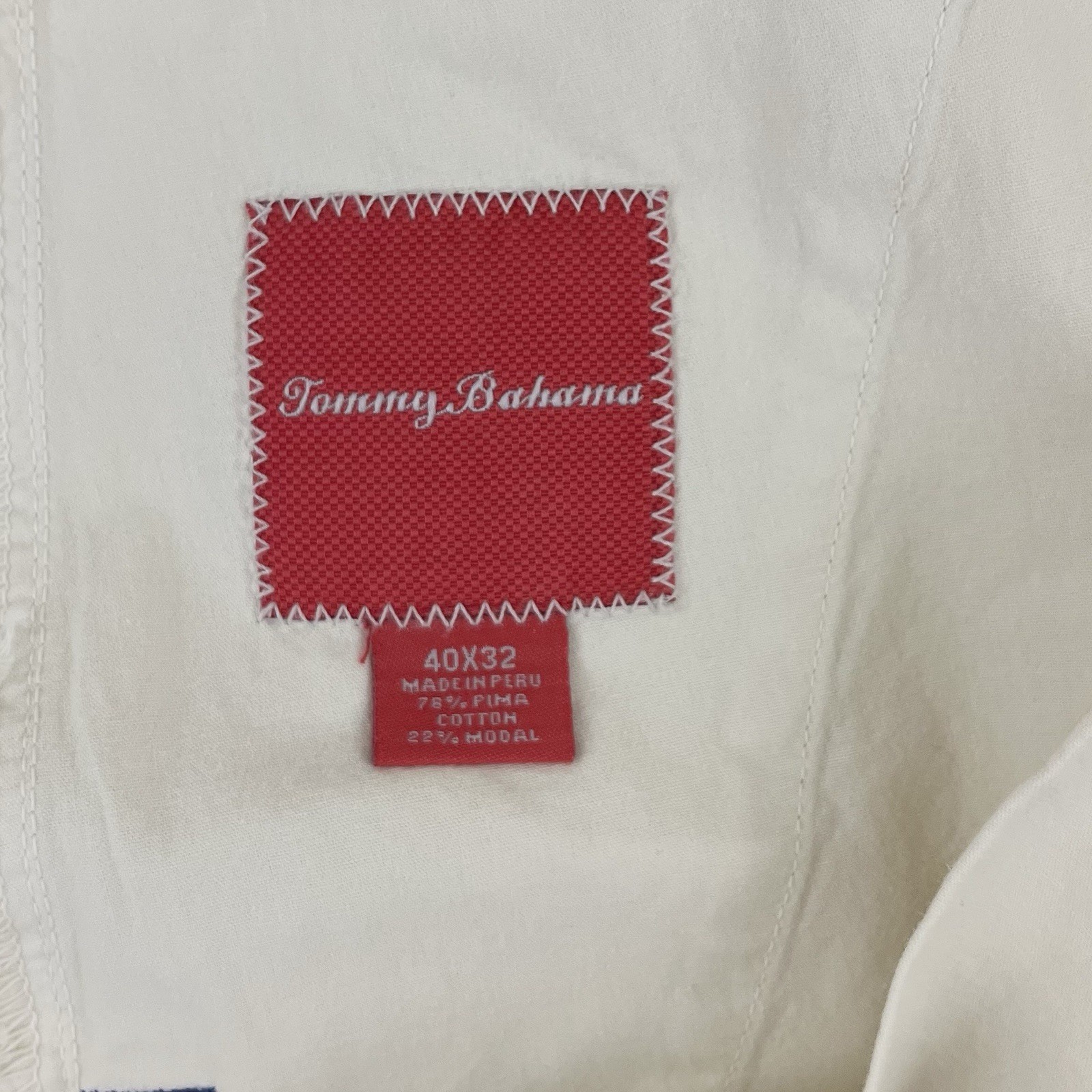 Tommy Bahama Island Chino Mens 40×32 5 Pocket Pant Bleached Sand T110638