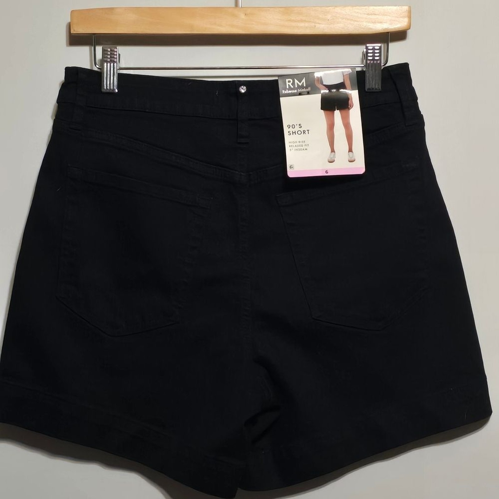 NWT Rebecca Minkoff High Rise Black Shorts Size 8