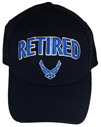 USAF AIR FORCE RETIRED W/ HAP ARNOLD EMBROIDERED STRETCH FIT SIZE S/M HAT CAP