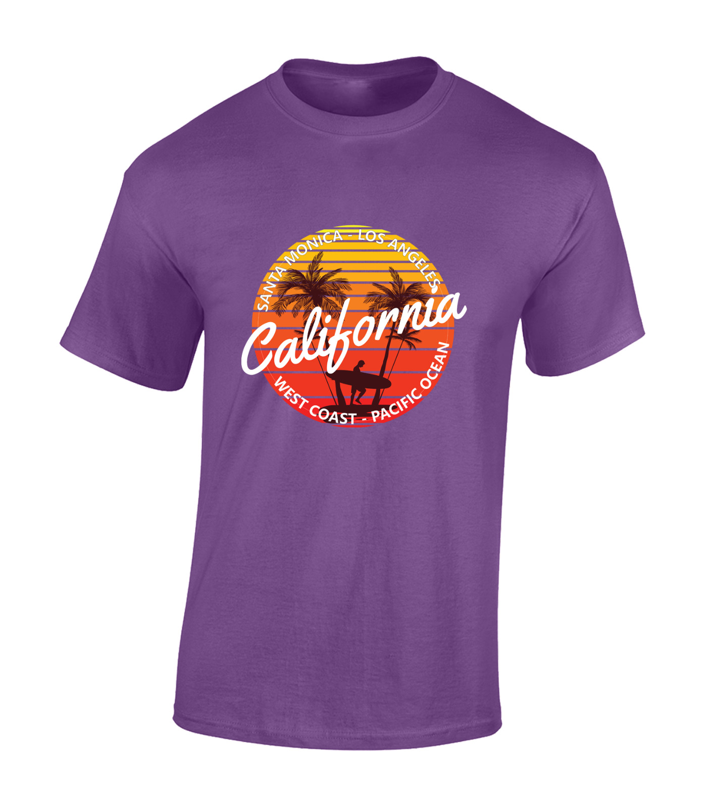 CALIFORNIA WEST COAST MENS T SHIRT COOL SUMMER BEACH HOLIDAY CLOTHING TOP