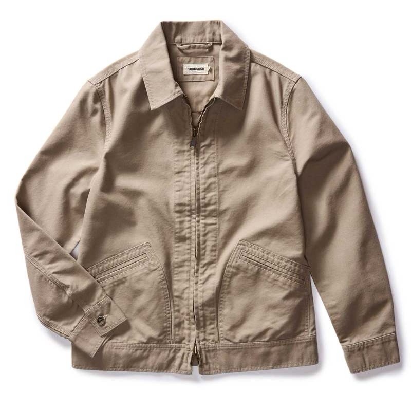 TAYLOR STITCH The Shifter Jacket Baked Soil Canvas Tan Khaki Mens 42 LARGE $188
