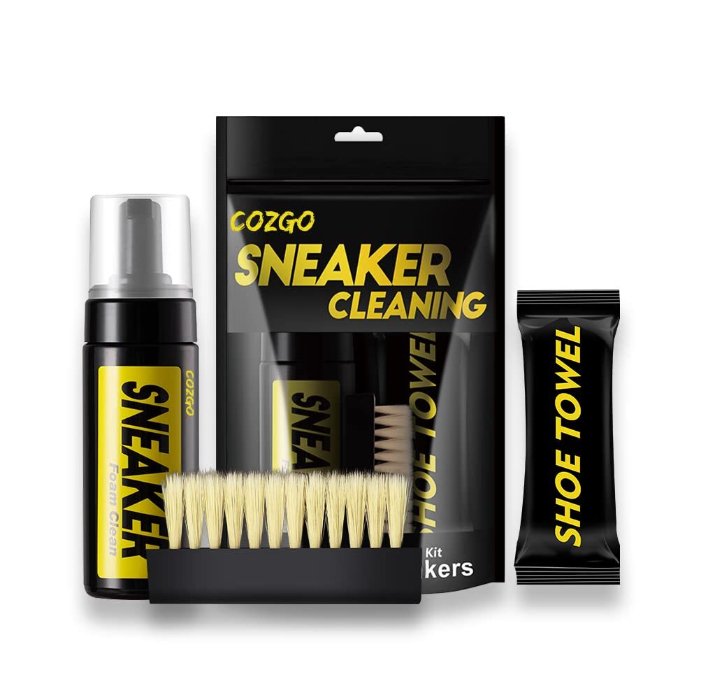 Shoe Cleaner Kit for Sneaker,Water-Free Foam Sneaker Cleaner 5.3Oz w/ Shoe Brush
