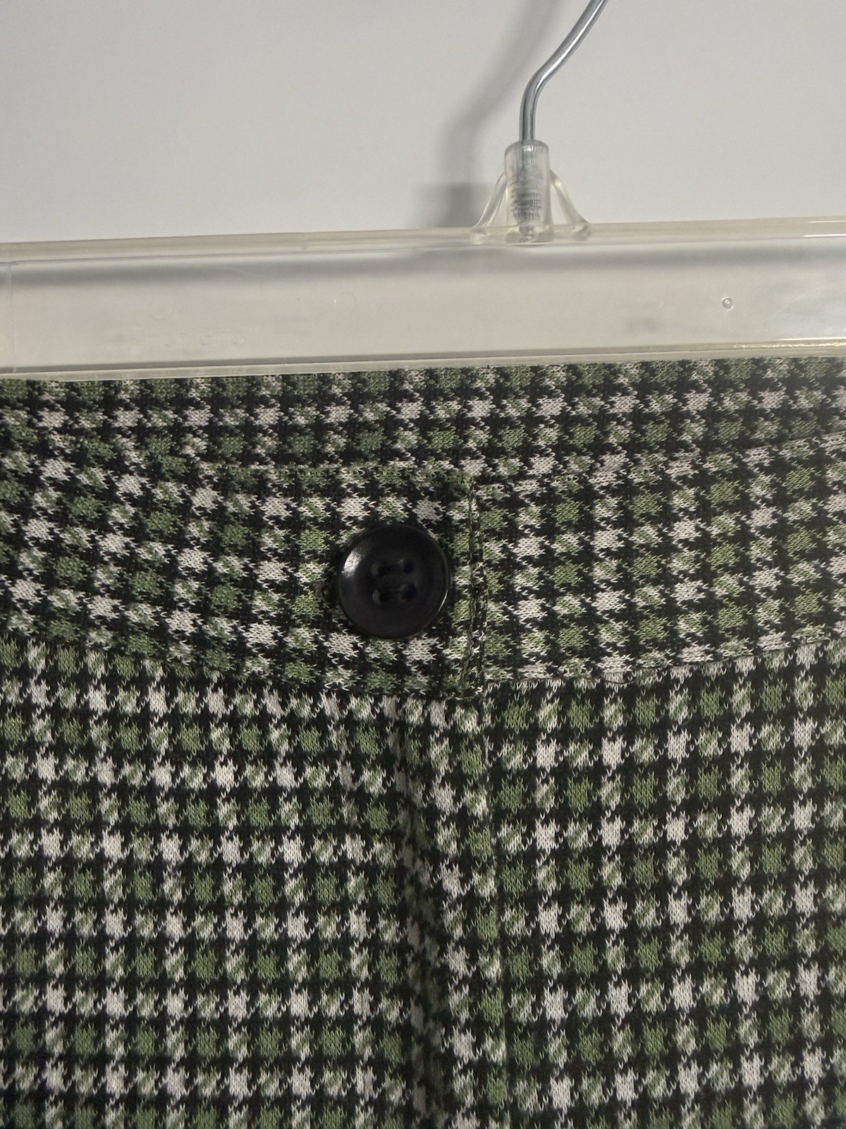 Free People Women’s Carnaby Gingham Plaid Stretch Tartan Pants Green Size 2