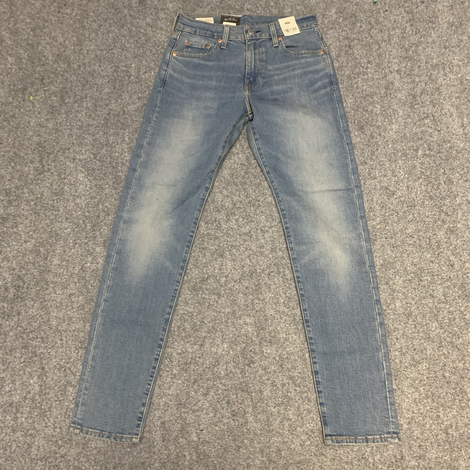 Levis 512 Jeans 27×32 Adult Blue Denim Slim Tapered Fit Distressed Casual Modern