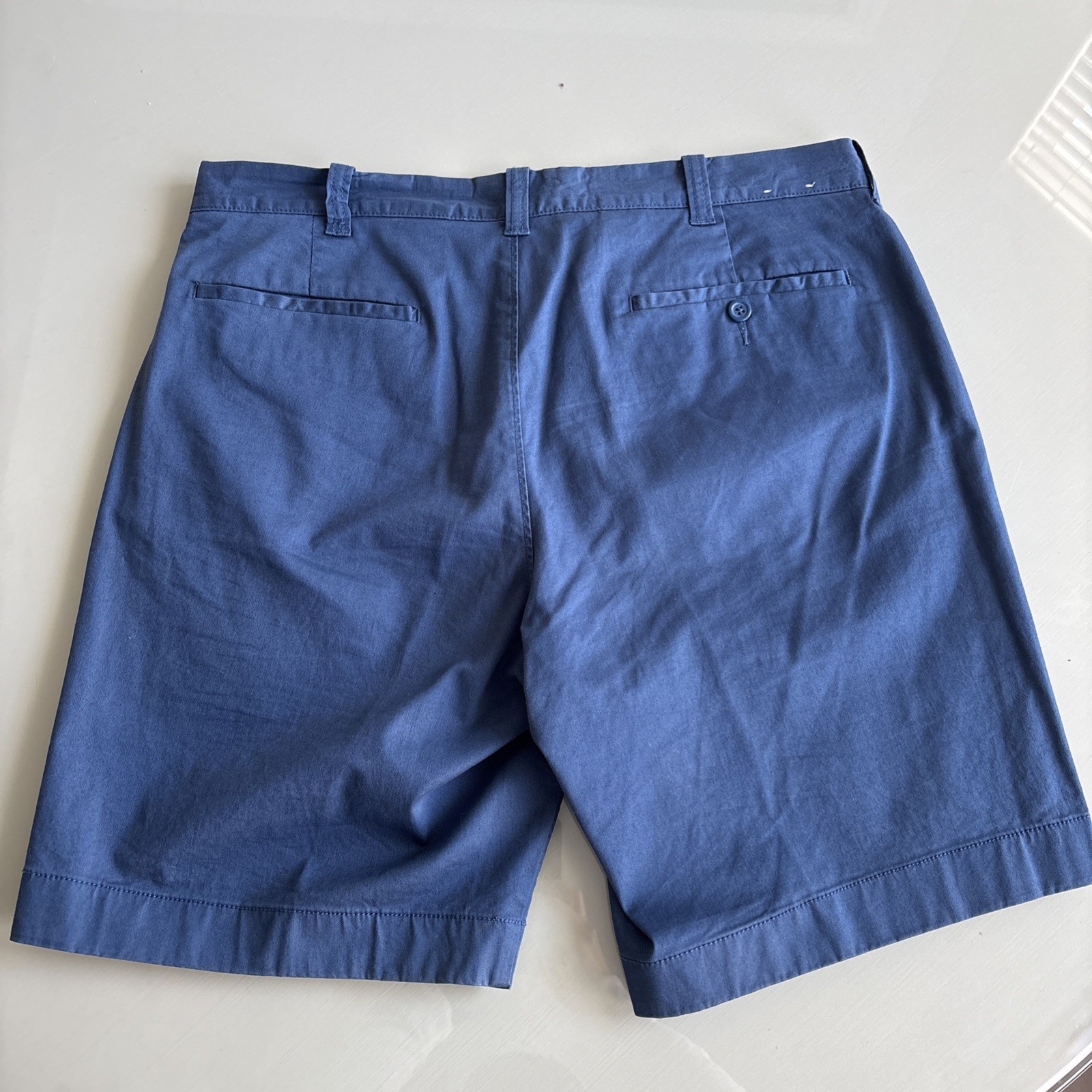 J.Crew Factory Men’s 9″ Flex Chino Shorts Size 34 Blue