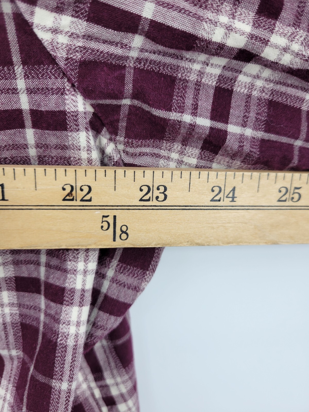 Roper Shirt Womens Plus 1X Maroon Plaid Long Sleeve Button Up Casual Outdoor