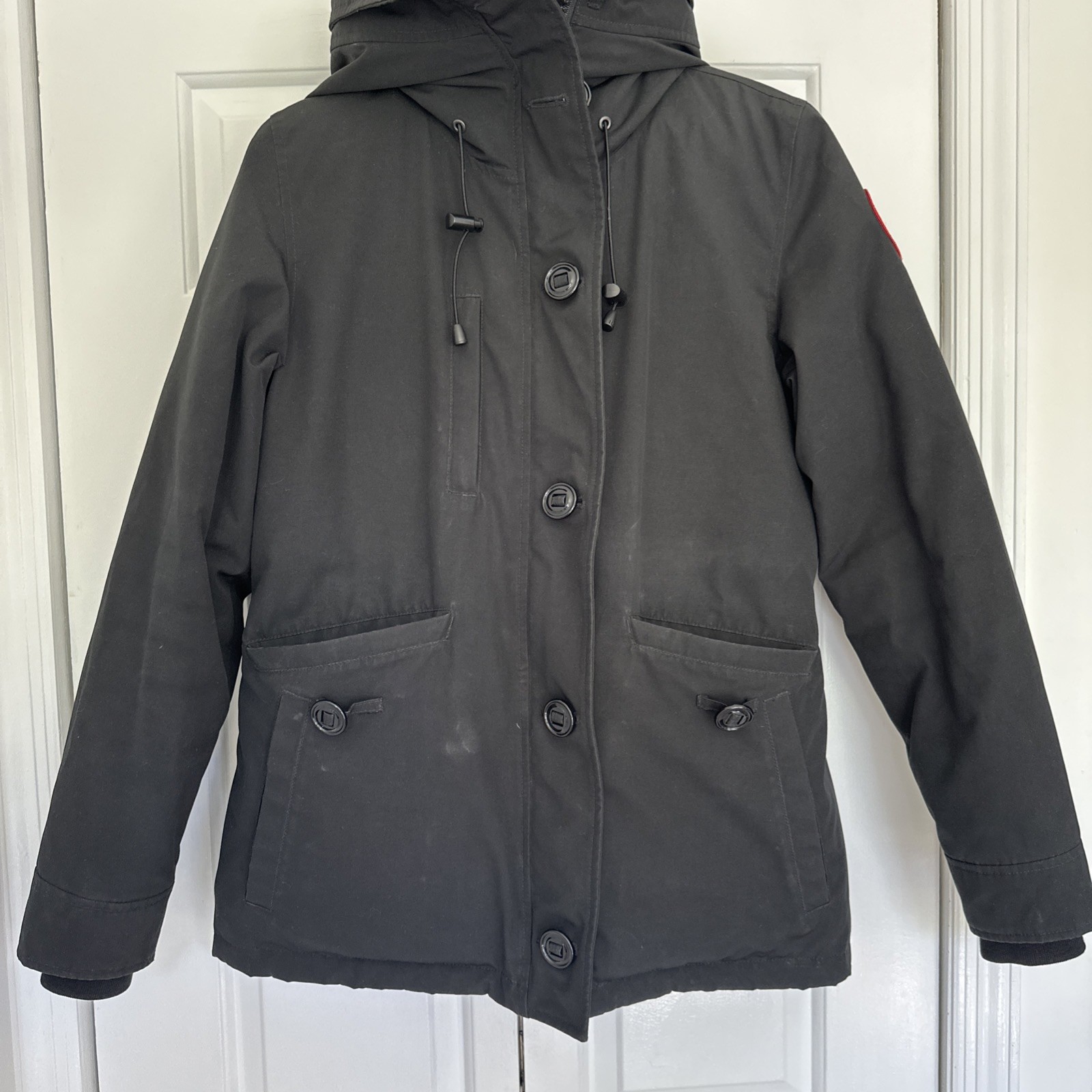 Authentic Canada Goose Rideau Parka 3800L Black Women’s Size-M EXCELLENT