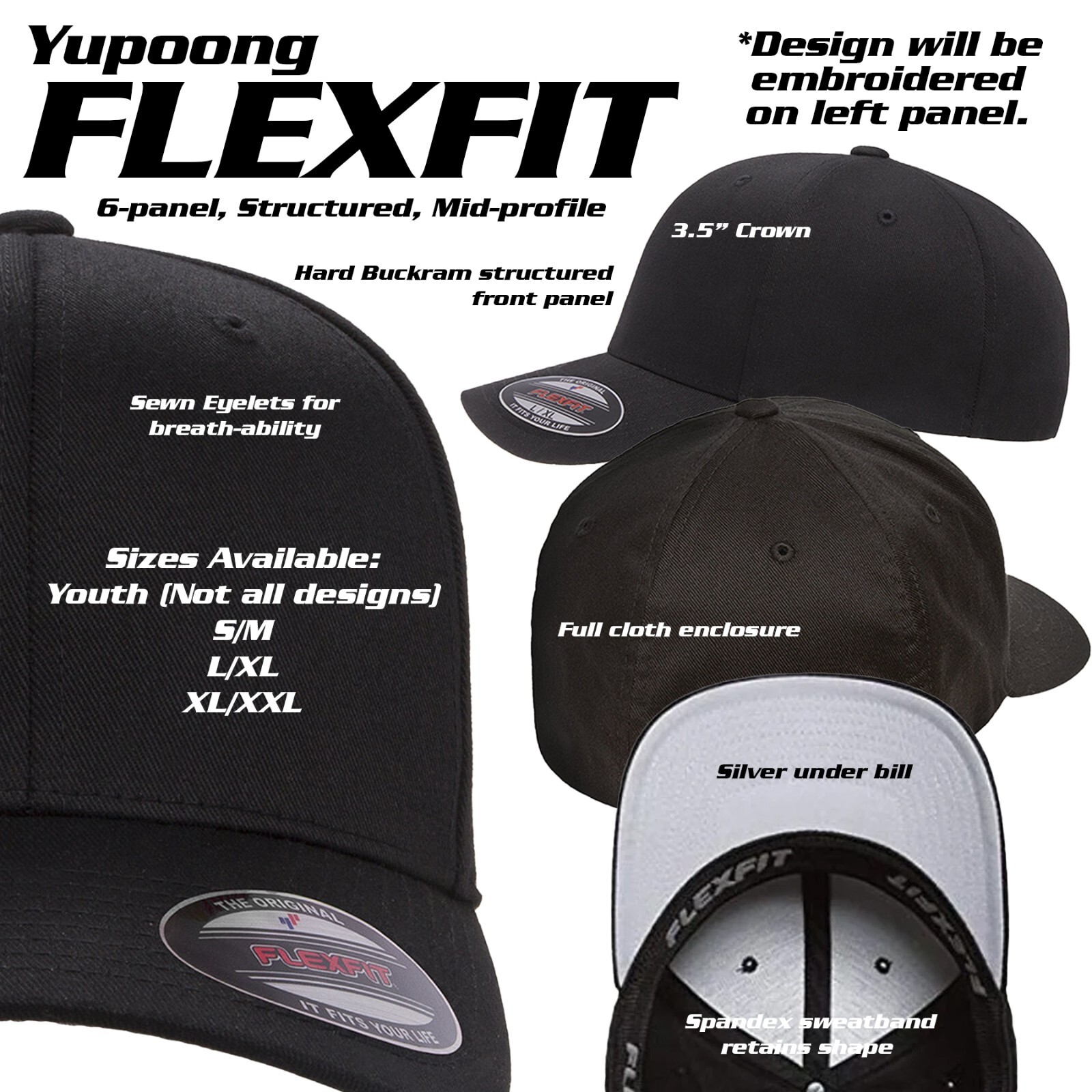 Focus, Explorer ST – Custom Made-to-Order Embroidered Flexfit or Snapback Hat