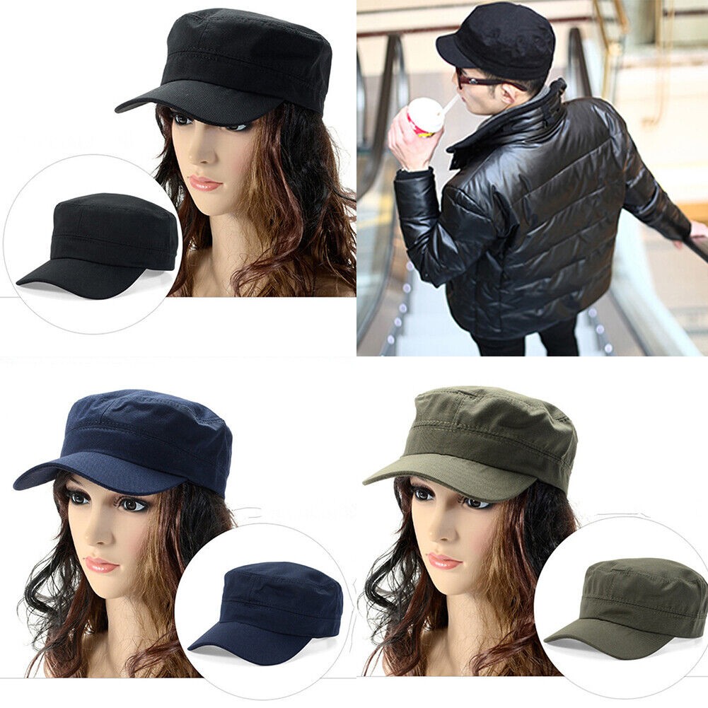 Unisex Baseball Cap Breathable Flat Top Hat for Outdoor Sports, Casual & Formal