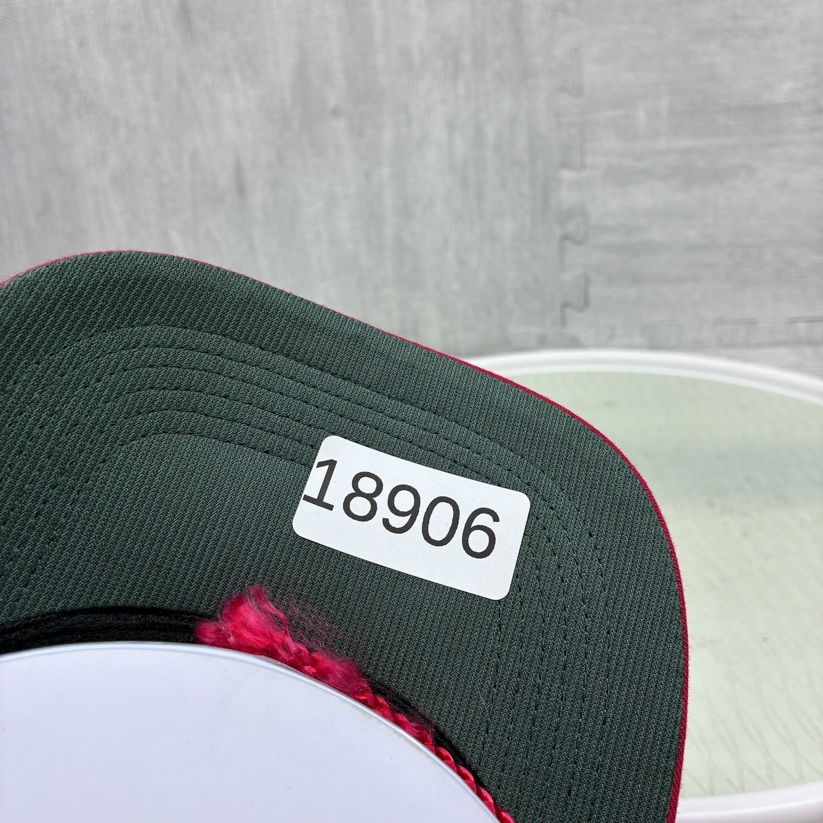 Vintage Cherries Not Just Another Berry Hat Mens OSFA Black Red Cotton Snapback
